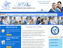 Tablet Screenshot of homecareataplus.com